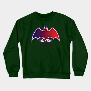 Bat icon illustration on white background Crewneck Sweatshirt